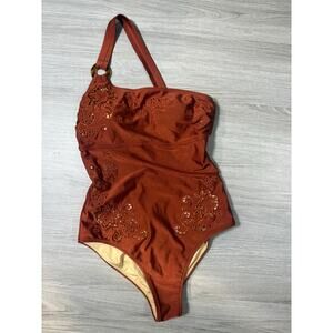 Spell & The Gypsy Collective Tyler One Shoulder One Piece Copper